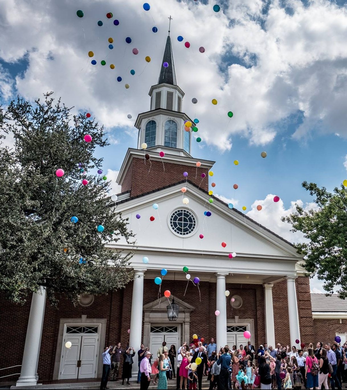 Our Partners in the Gospel releasing balloons at our 125th Anniversary celebration in 2017