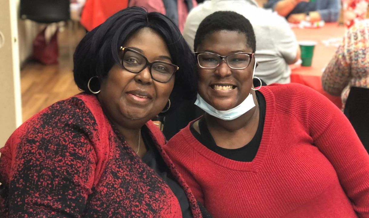 Two Southside ladies fellowshiping